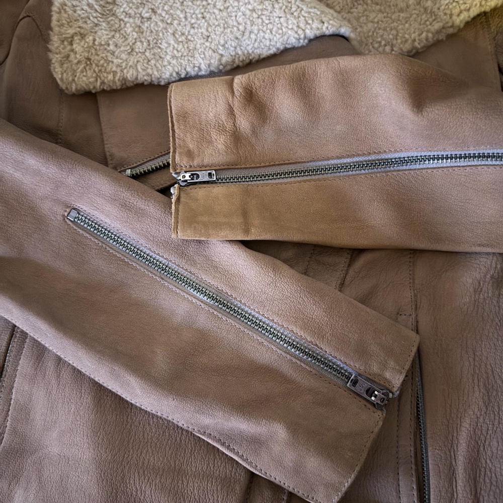 Helmut Lang Tan Teddy Jacket - Picture 4 of 6